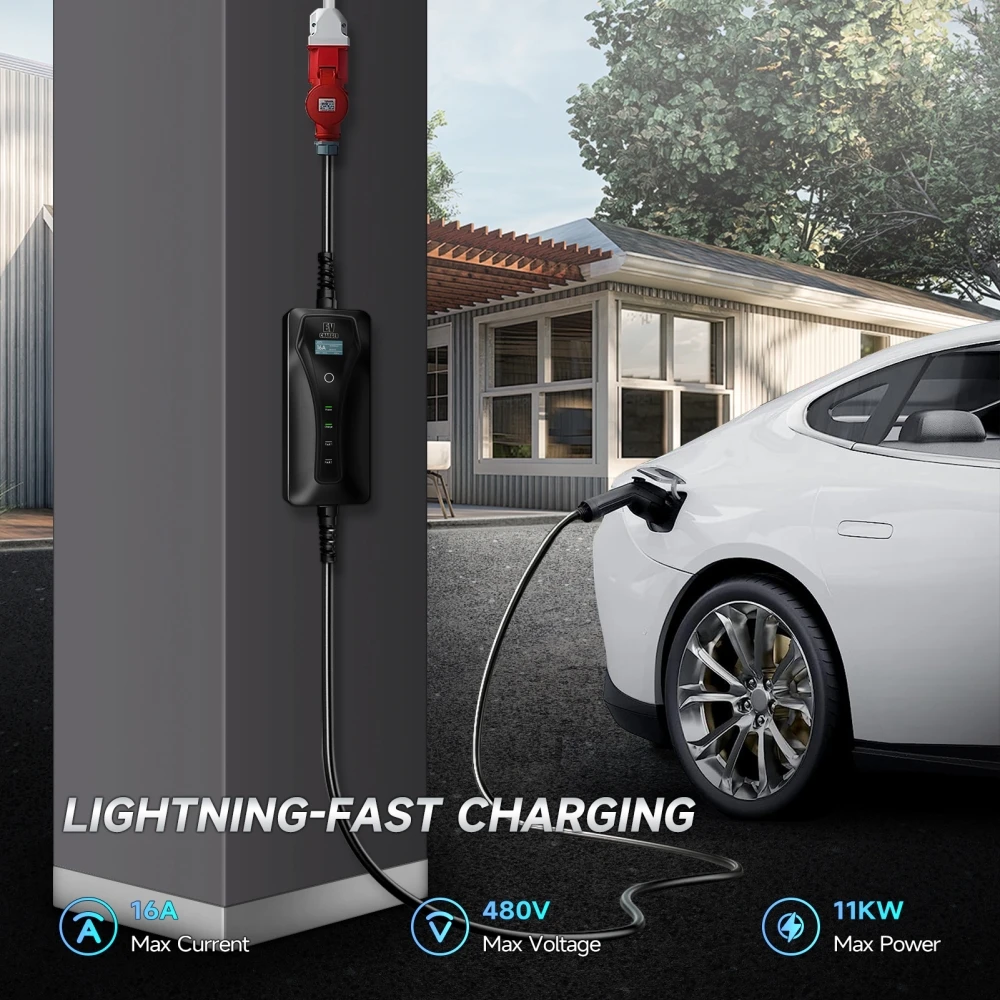 11 kW 16 A EV-Ladegerät Typ 2  – Type 2 Portable Ev Charger 11Kw Cee Bewertung und Preis