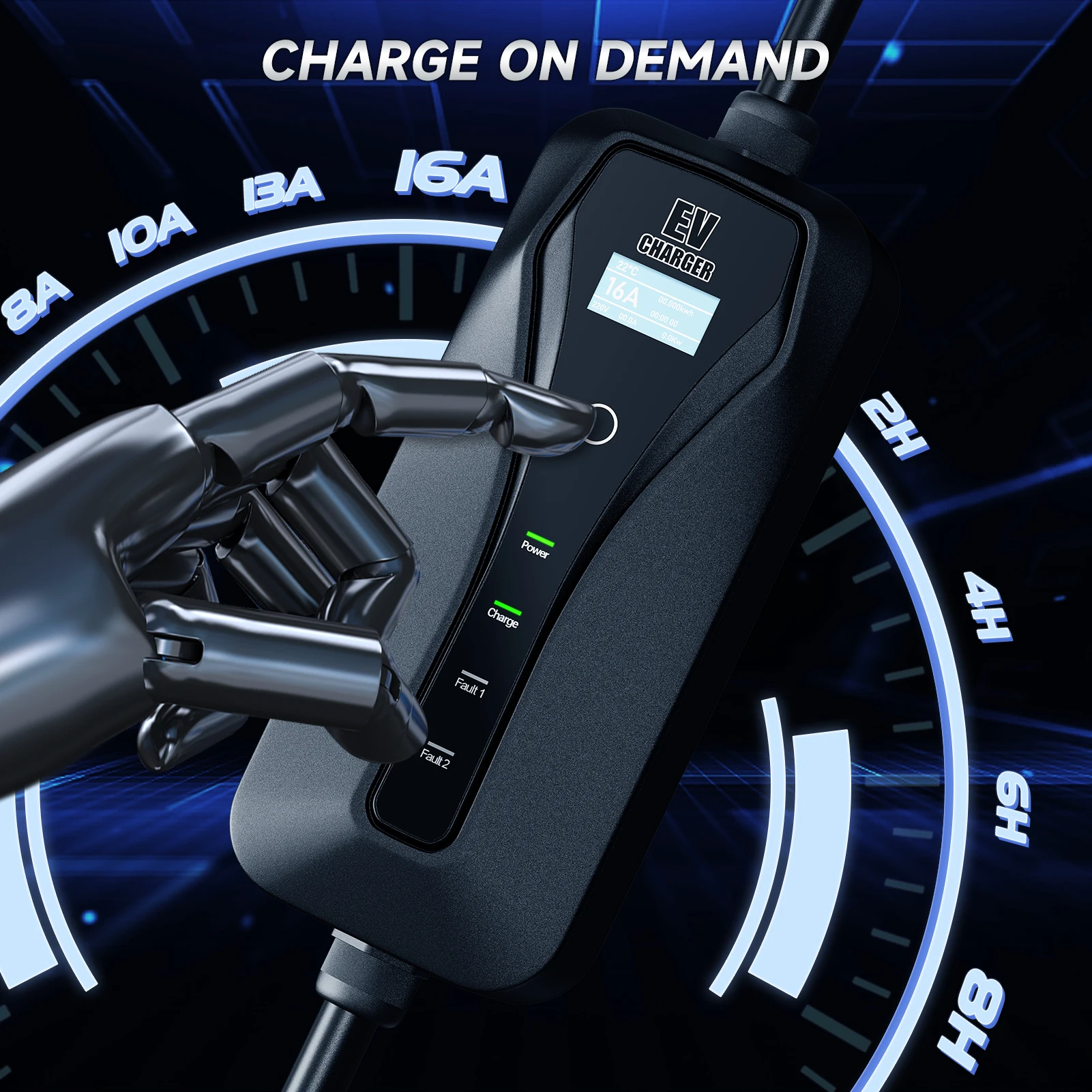 11 kW 16 A EV-Ladegerät Typ 2  – Type 2 Portable Ev Charger 11Kw Cee Bewertung und Preis